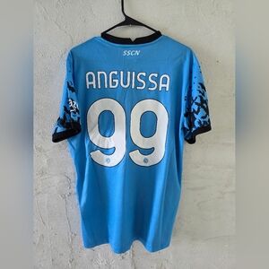 Blue and Black EA7 Graphic T-Shirt